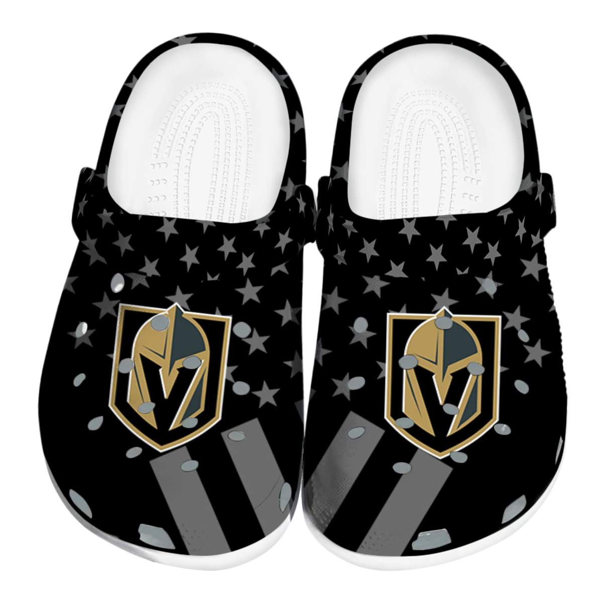 Vegas Golden Knights NHL Sport Crocs Crocband Clogs Shoes Comfortable For Men Women and Kids