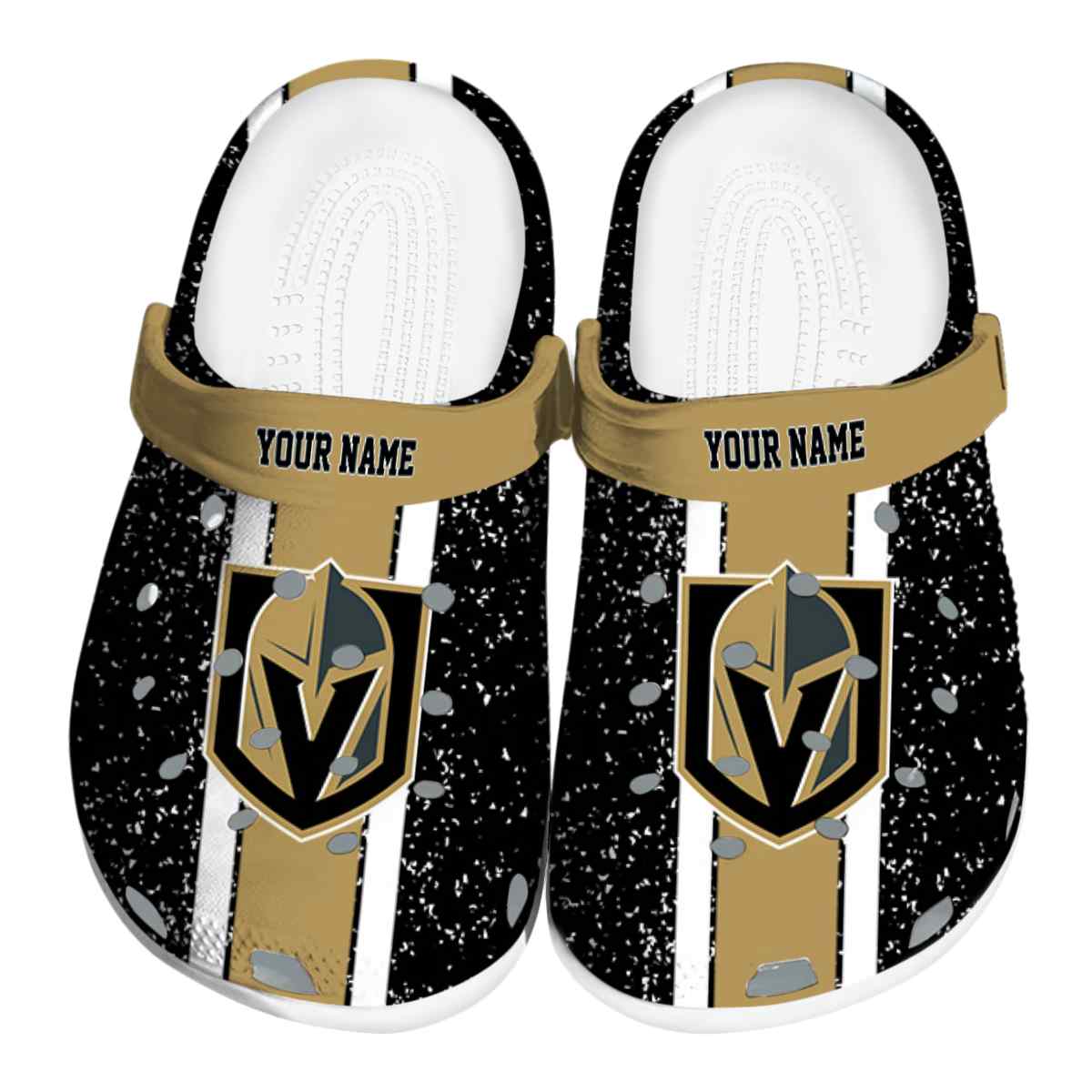 Vegas Golden Knights NHL Sport Crocs Crocband Clogs Shoes Comfortable For Men Women and Kids