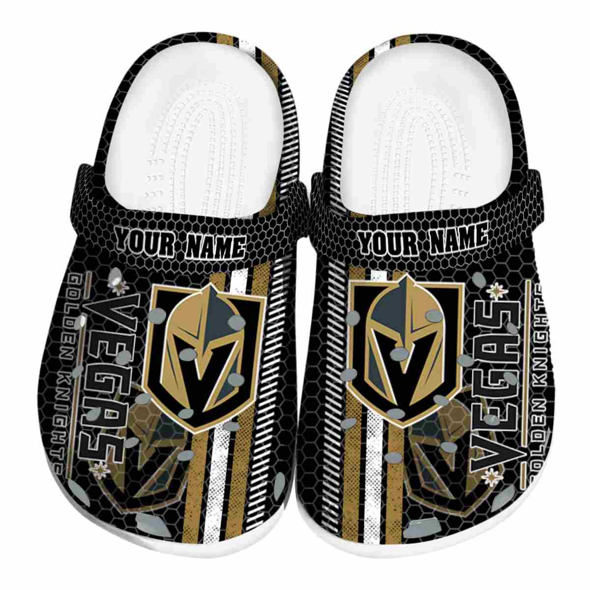 Vegas Golden Knights NHL Sport Crocs Crocband Clogs Shoes Comfortable For Men Women and Kids