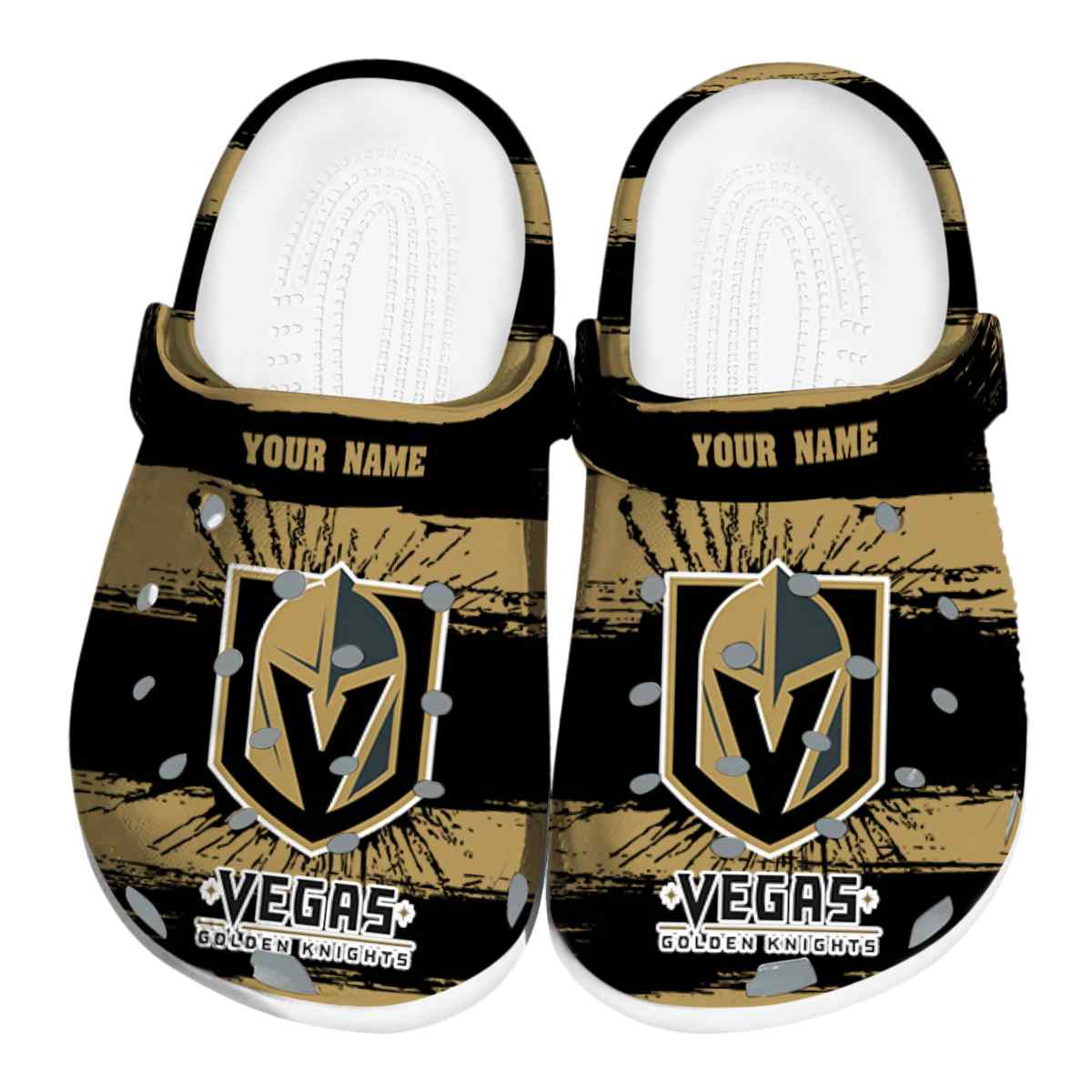 Vegas Golden Knights NHL Sport Crocs Crocband Clogs Shoes Comfortable For Men Women and Kids