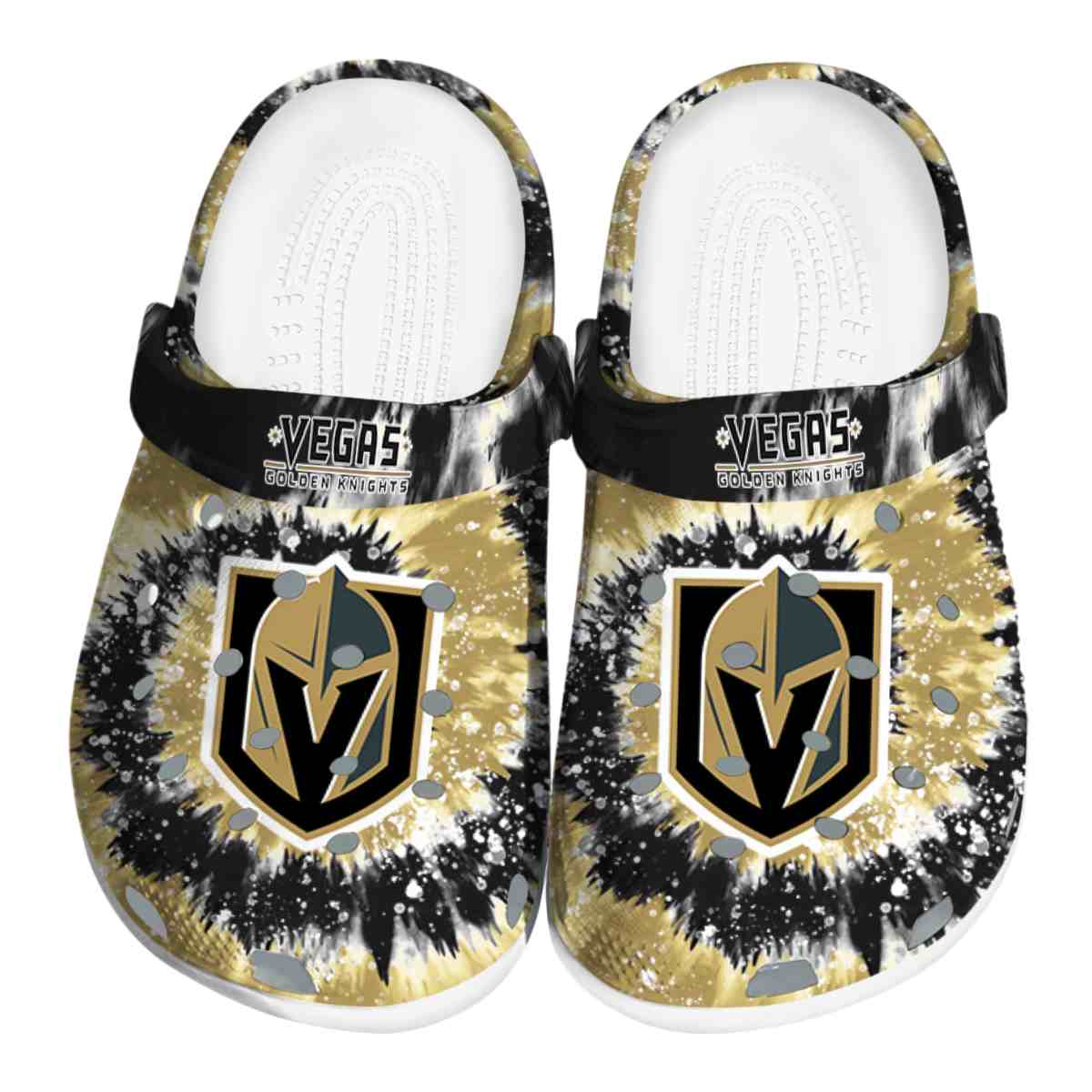 Vegas Golden Knights NHL Sport Crocs Crocband Clogs Shoes Comfortable For Men Women and Kids