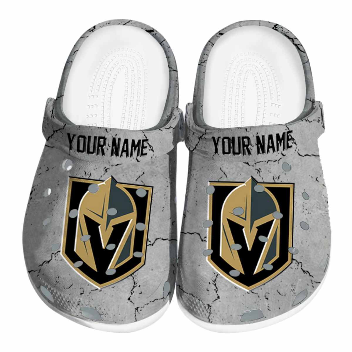 Vegas Golden Knights NHL Sport Crocs Crocband Clogs Shoes Comfortable For Men Women and Kids