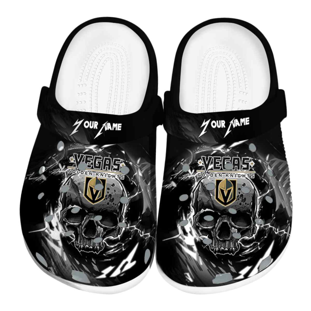 Vegas Golden Knights NHL Sport Crocs Crocband Clogs Shoes Comfortable For Men Women and Kids