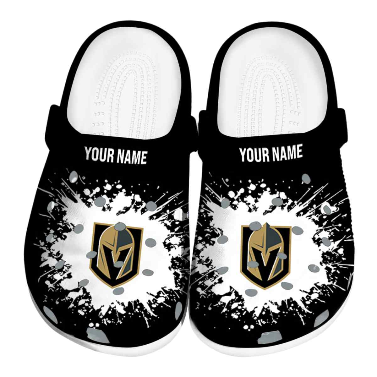 Vegas Golden Knights NHL Sport Crocs Crocband Clogs Shoes Comfortable For Men Women and Kids