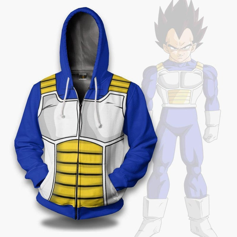 Vegeta 3D All Over Print Hoodie, Zip Hoodie