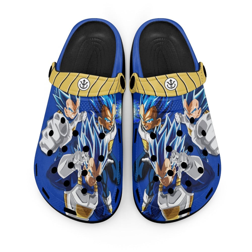 Vegeta Blue Dragon Ball Anime Crocs Crocband Clogs Shoes Comfortable For Men Women and Kids
