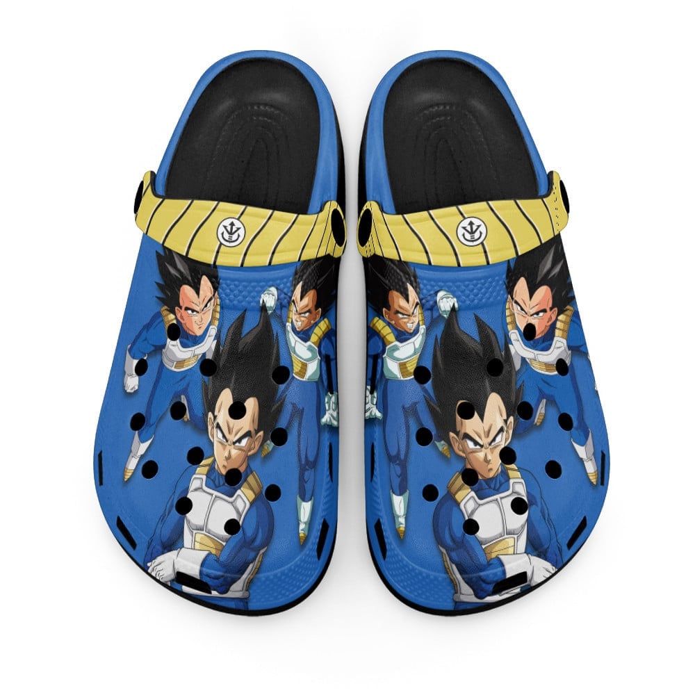 Vegeta Dragon Ball Anime Crocs Crocband Clogs Shoes Comfortable For Men Women and Kids