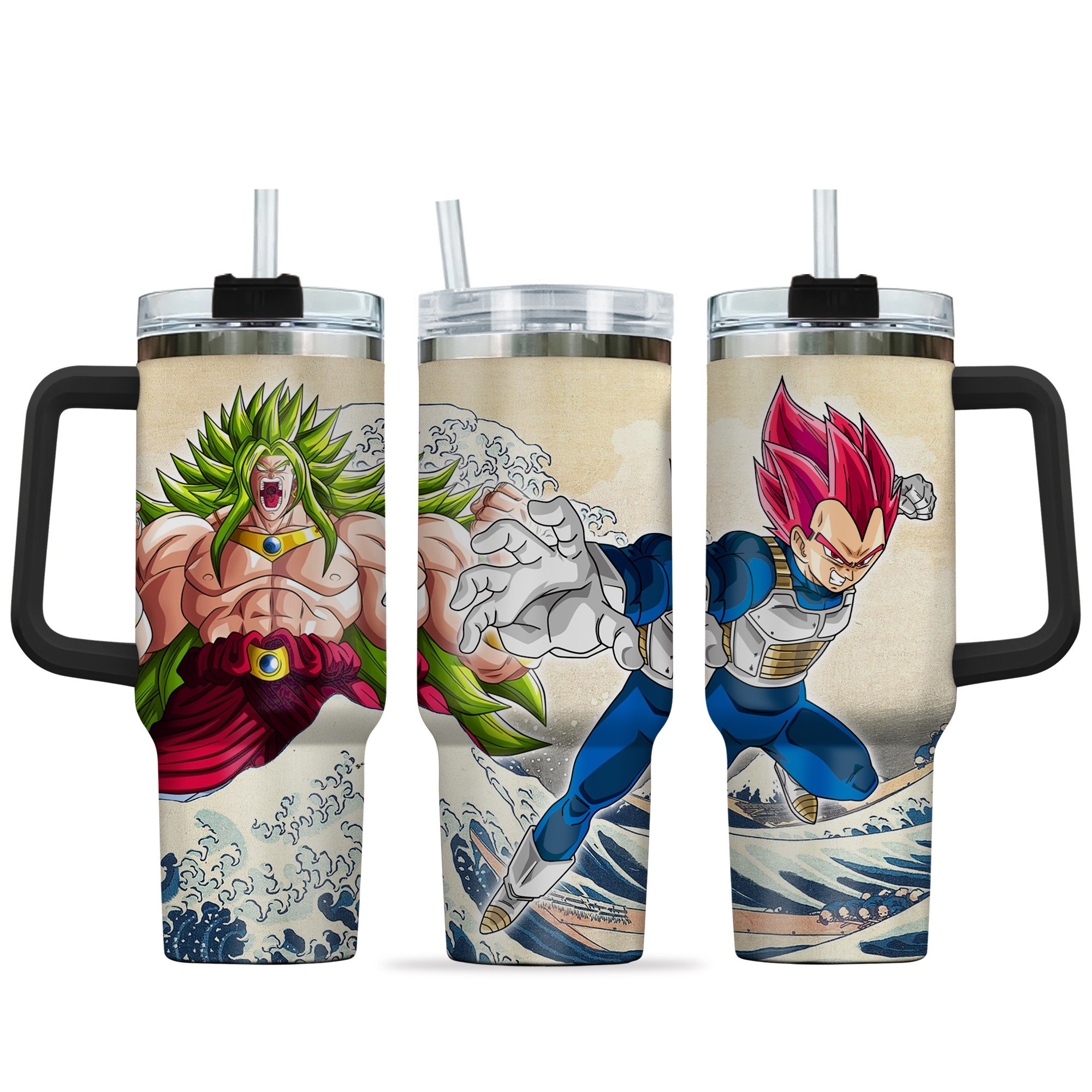 Vegeta God x Broly Wrath Dragon Ball Anime Custom Stanley Cup 40 oz 30 oz Tumbler With HandleTVC2301145