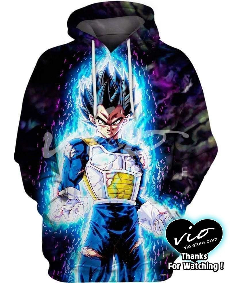 Vegeta Transformation 3D All Over Print Hoodie, Zip Hoodie