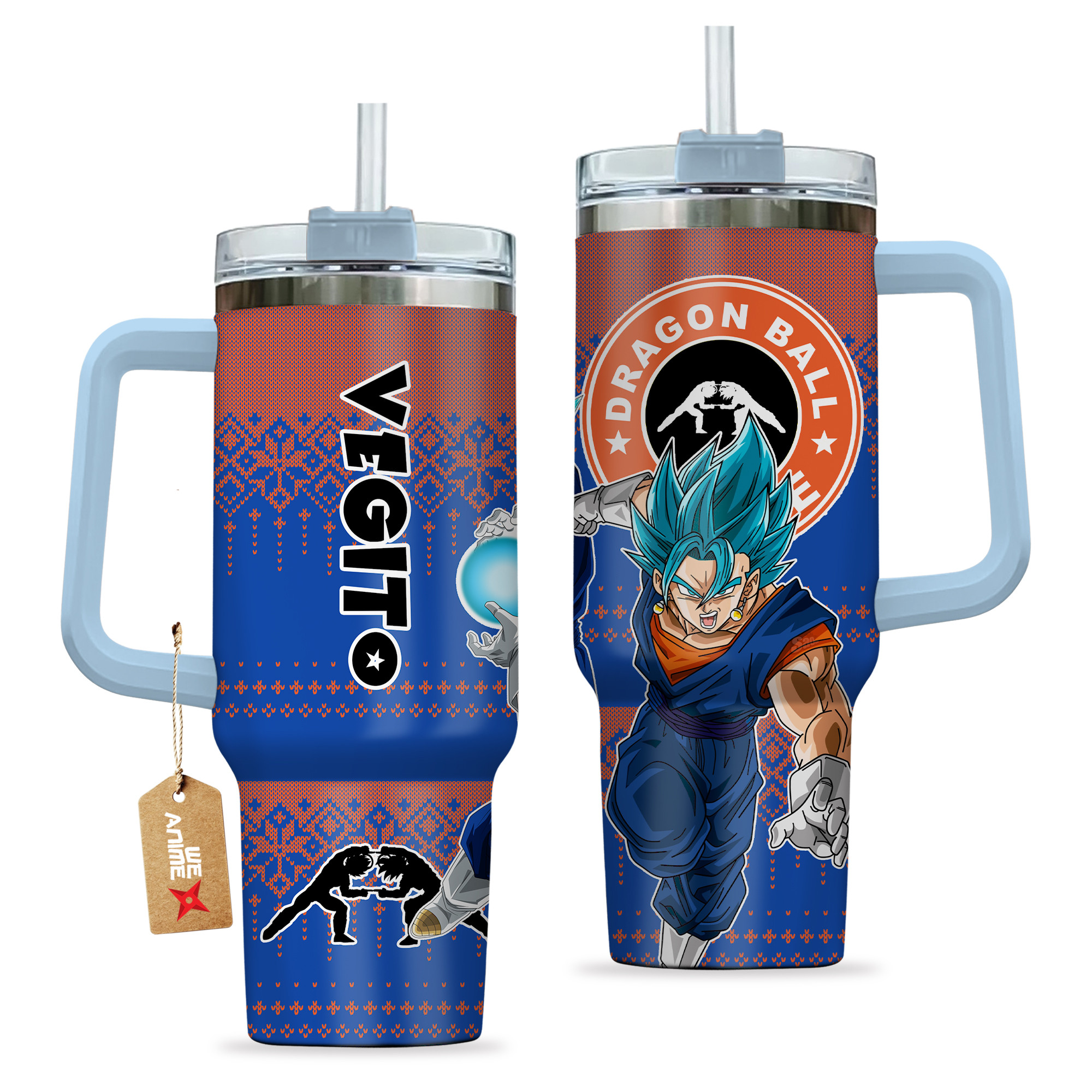 Vegito Dragon Ball z Anime Custom Stanley Cup 40 oz 30 oz Tumbler With HandleTVC2301161 - Image 2