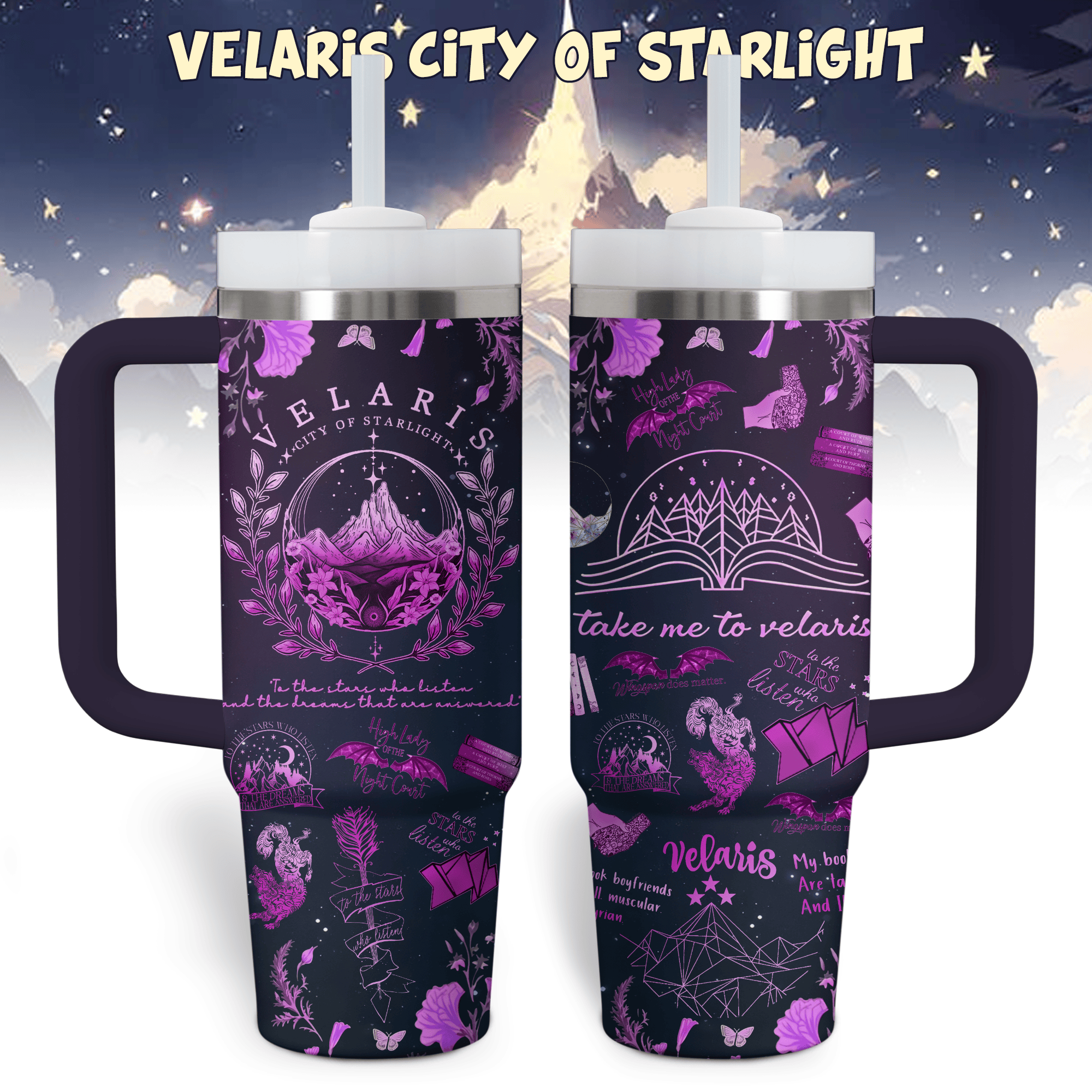 Velaris City Of Starlight Movies Custom Stanley Cup 40 oz 30 oz Tumbler With HandleTVC2301767