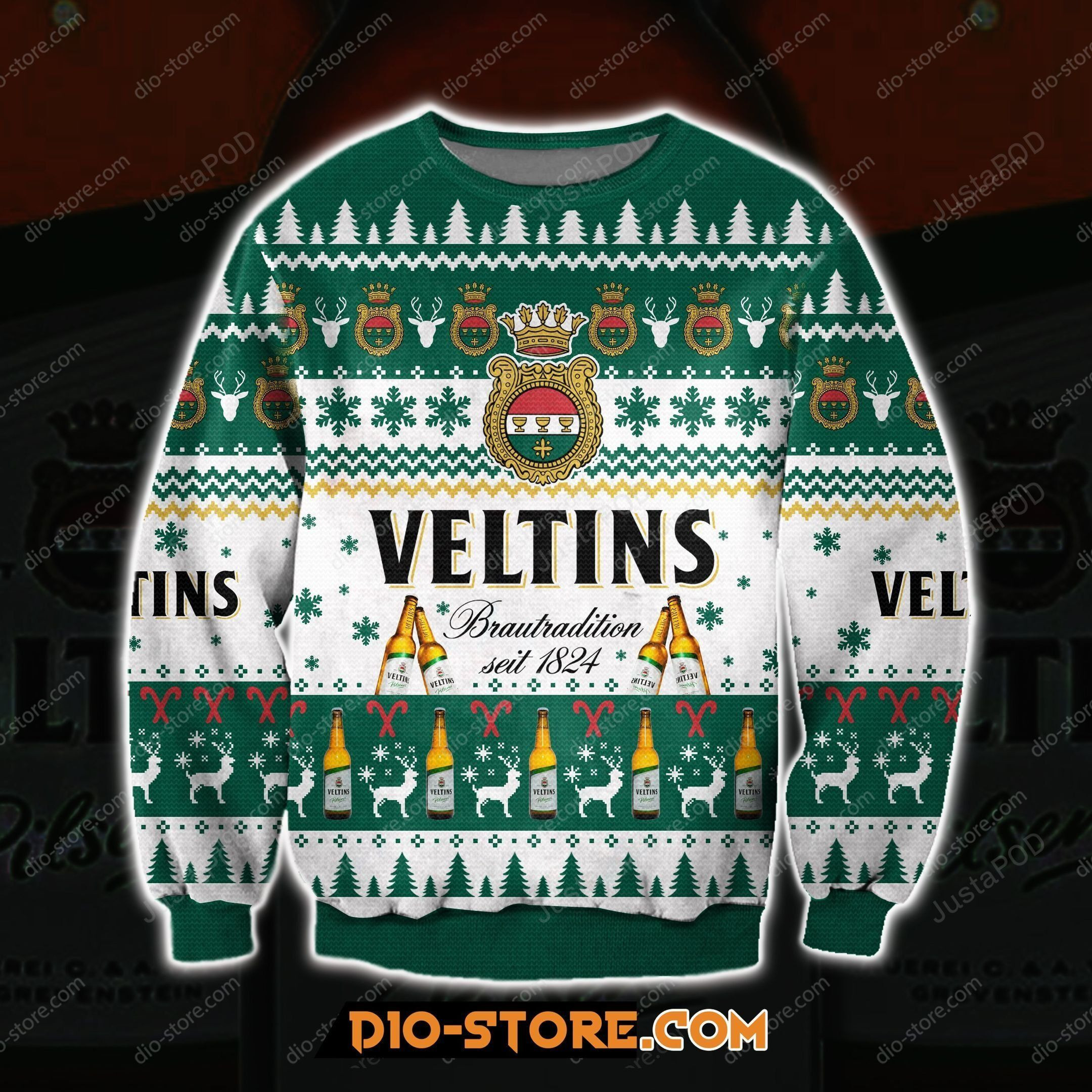 Veltins Beer Ugly Christmas Sweater Adult 3D Funny Matching for family