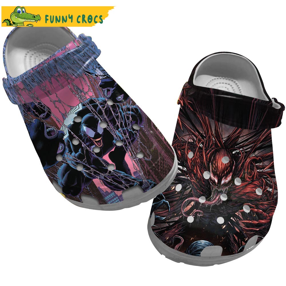 Venom And Spiderman Crocs Crocband Clogs Shoes Comfortable For Men Women and Kids