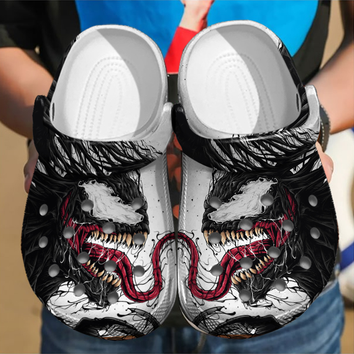 Venom Movie Crocs Crocband Clogs Shoes Comfortable For Men Women and Kids