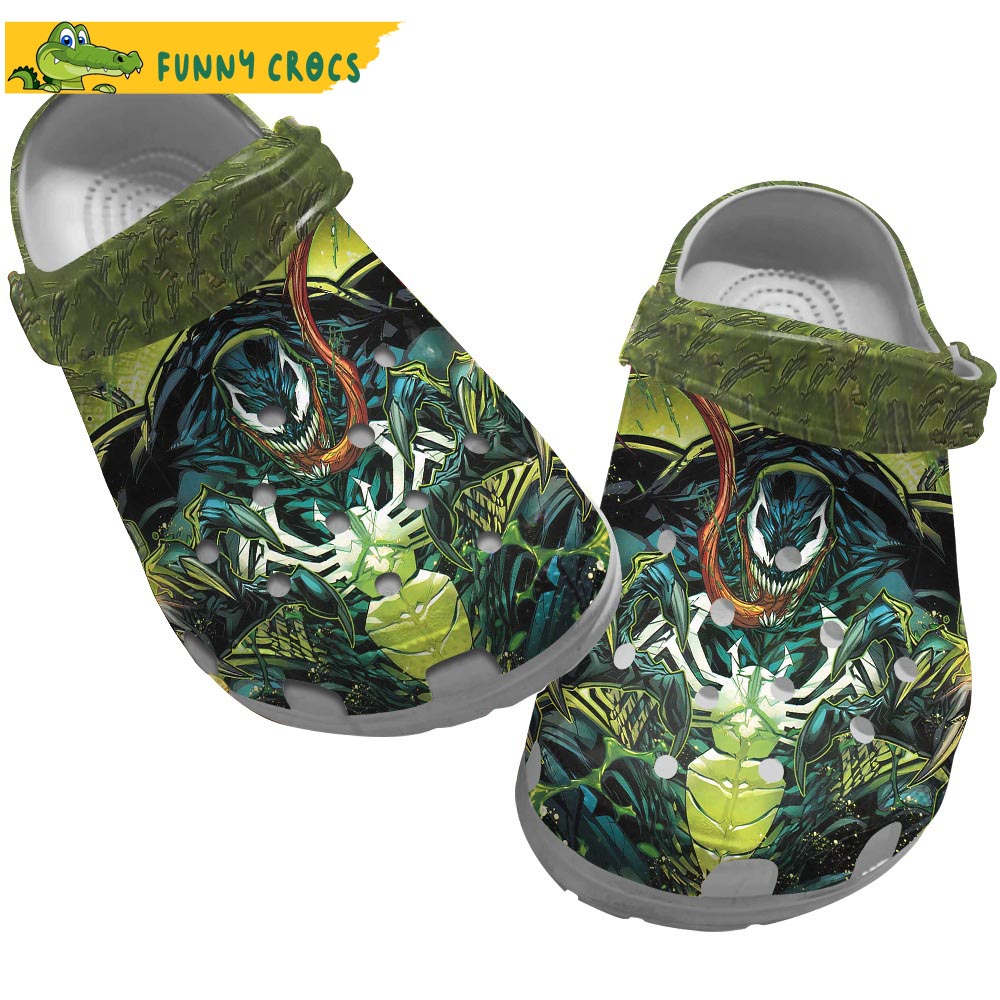 Venom Movie Crocs Crocband Clogs Shoes Comfortable For Men Women and Kids