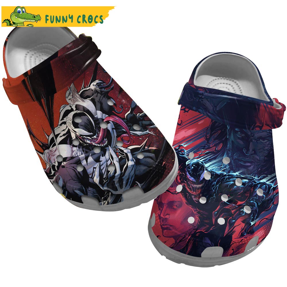 Venom Movie Crocs Crocband Clogs Shoes Comfortable For Men Women and Kids