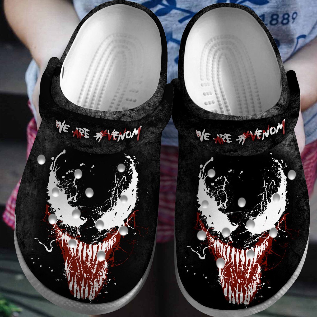 Venom Movie Crocs Crocband Clogs Shoes Comfortable For Men Women and Kids