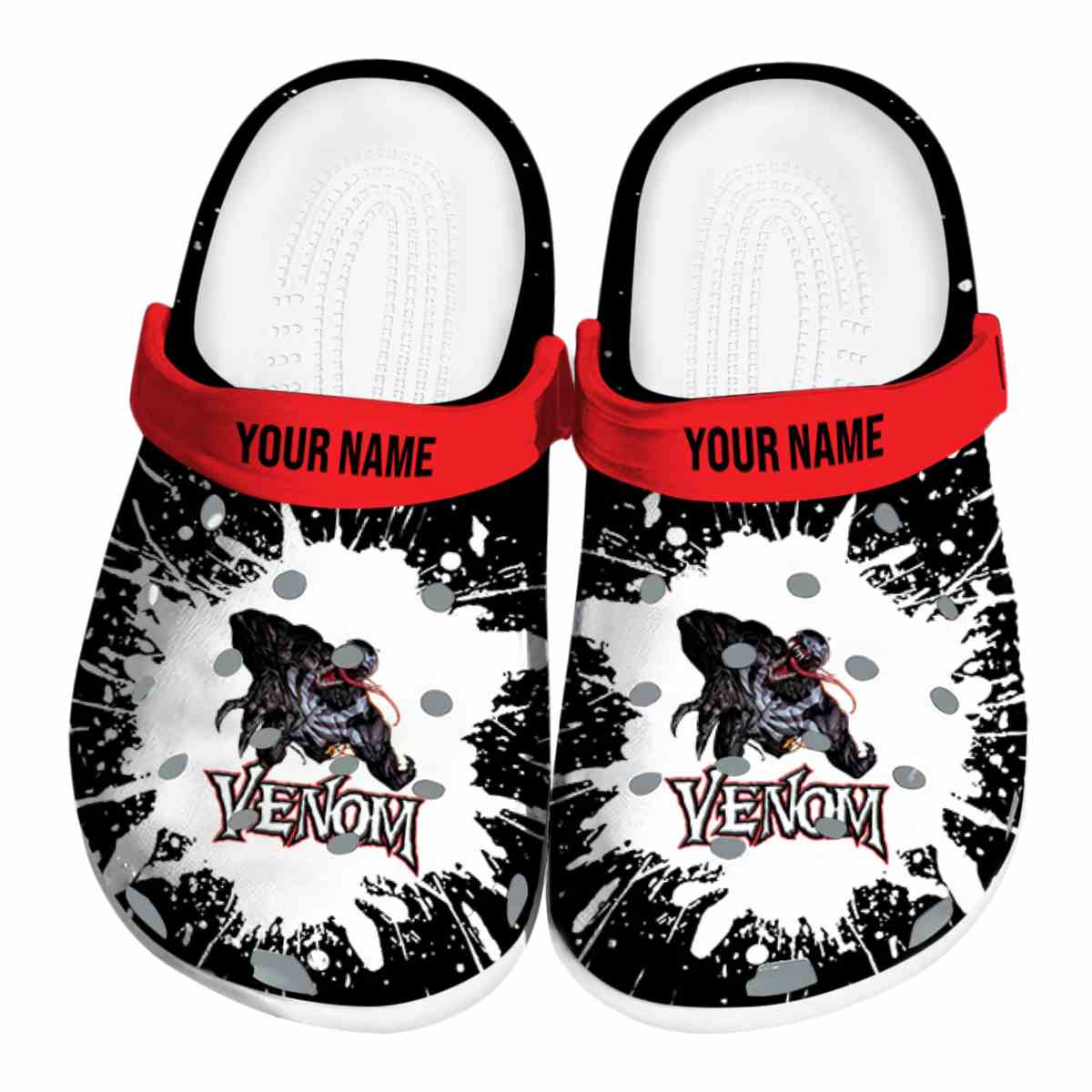 Venom Movie Crocs Crocband Clogs Shoes Comfortable For Men Women and Kids