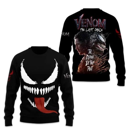 Venom The Last Dance Til Death Do They Part Sweater, Venom Ugly Christmas Sweater - Image 5