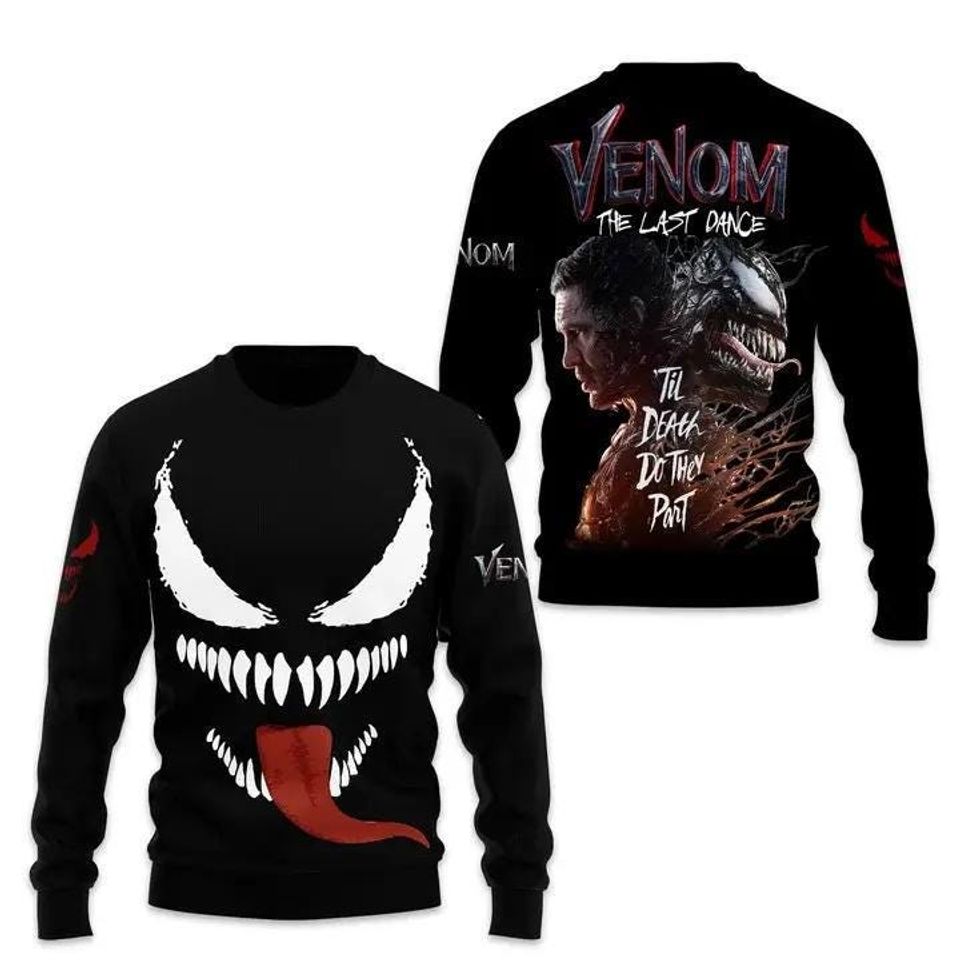 Venom The Last Dance Til Death Do They Part Sweater, Venom Ugly Christmas Sweater