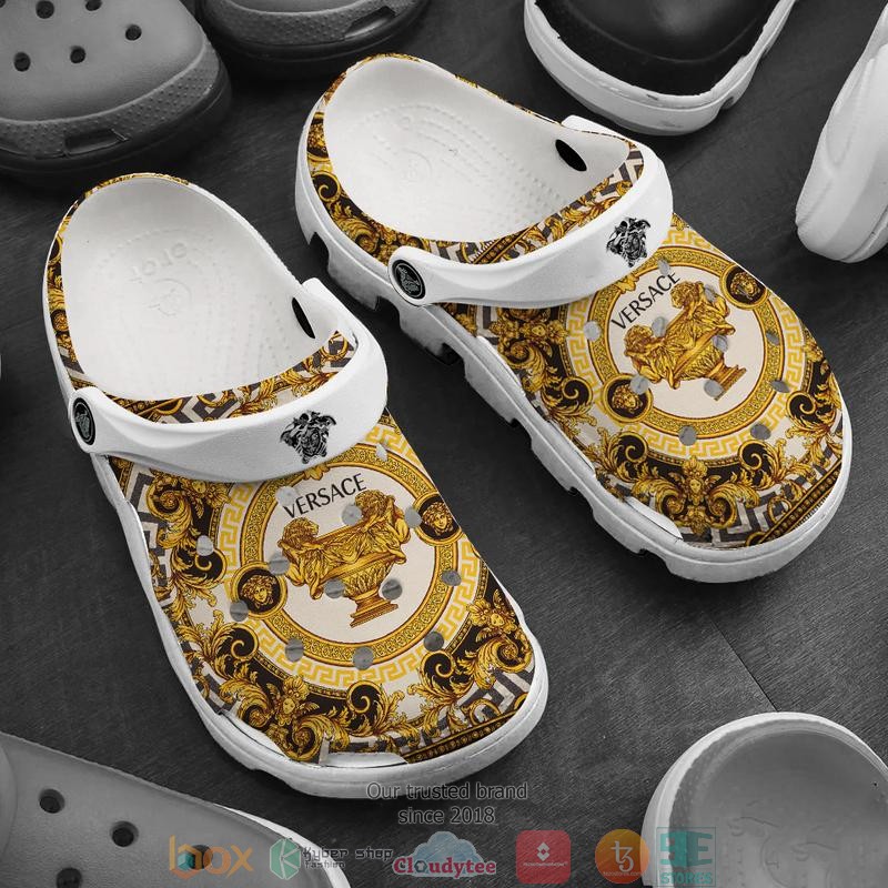 Versace Brand Crocs Crocband Clogs Shoes Comfortable For Men Women and Kids
