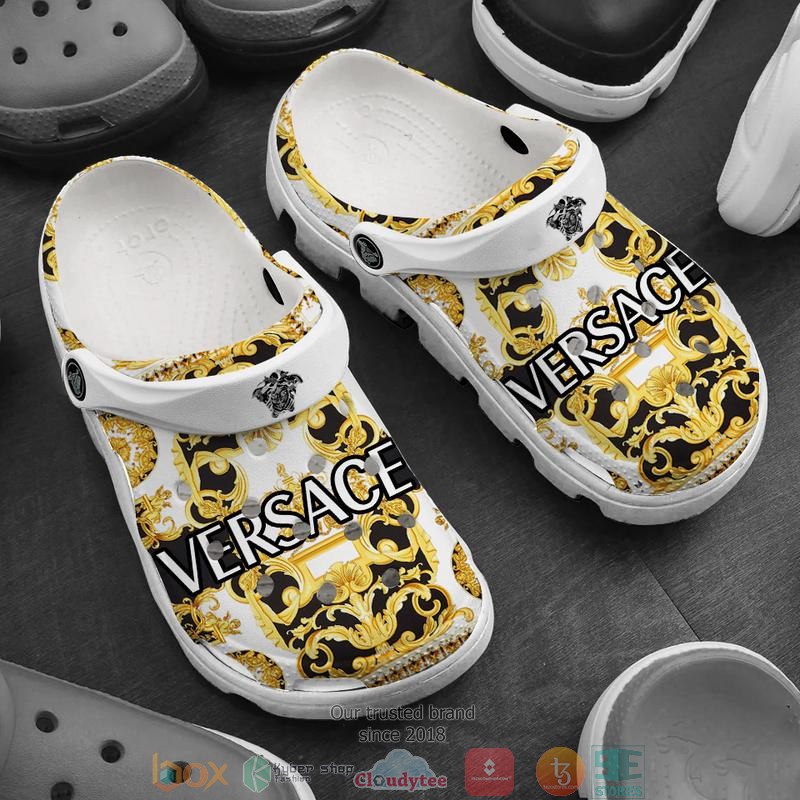 Versace Brand Crocs Crocband Clogs Shoes Comfortable For Men Women and Kids