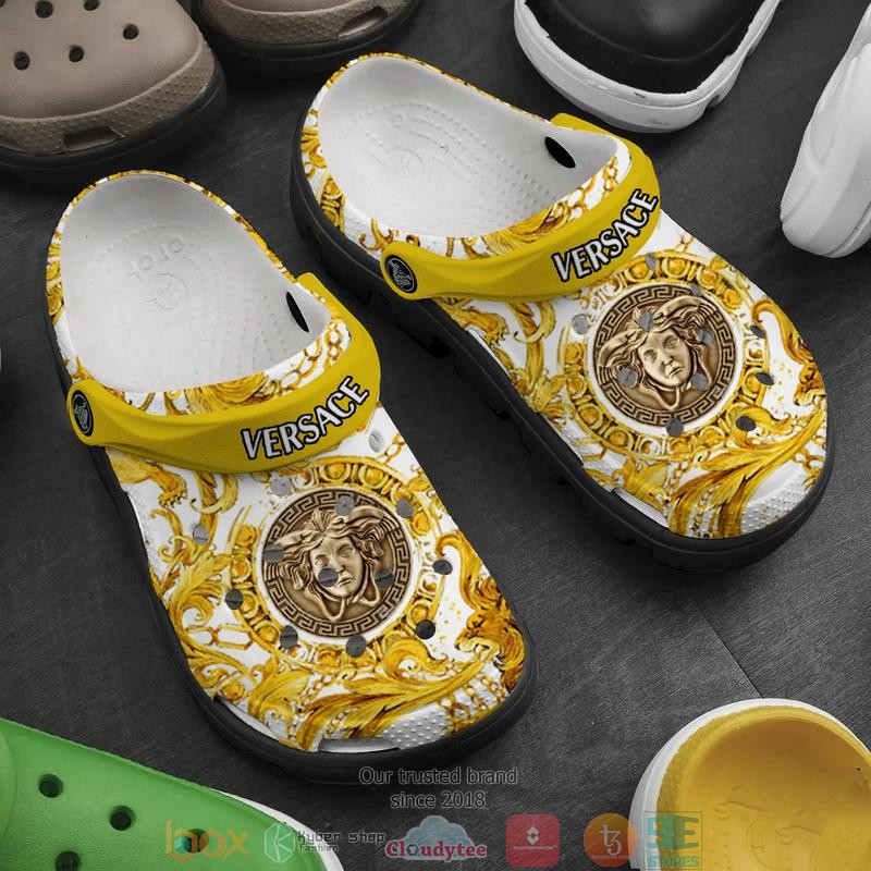 Versace Brand Crocs Crocband Clogs Shoes Comfortable For Men Women and Kids
