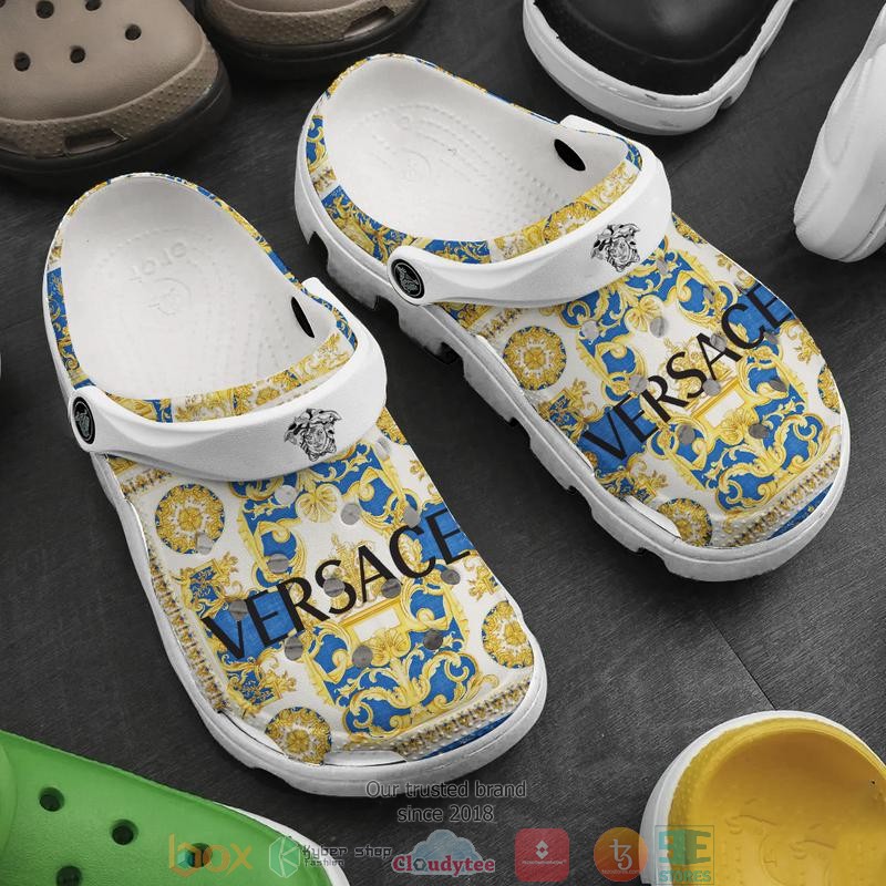 Versace Brand Crocs Crocband Clogs Shoes Comfortable For Men Women and Kids