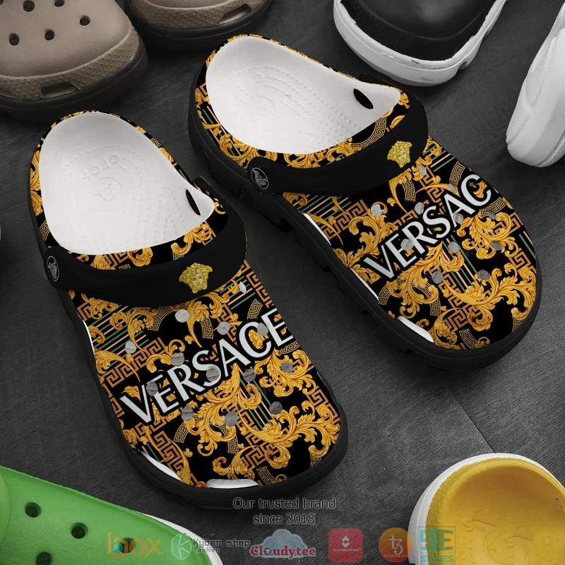 Versace Brand Crocs Crocband Clogs Shoes Comfortable For Men Women and Kids