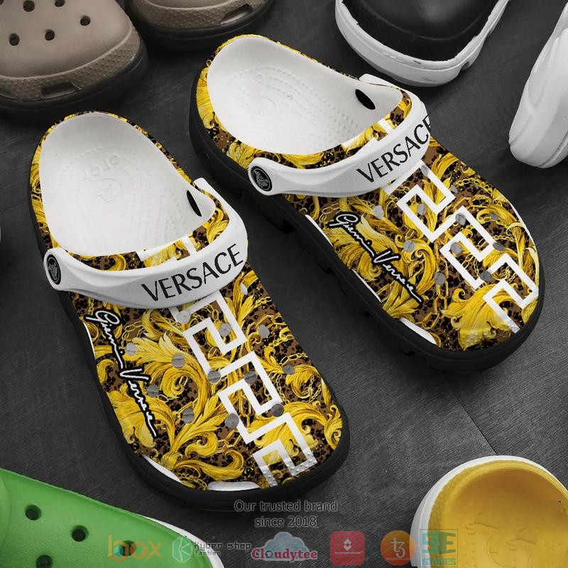 Versace Brand Crocs Crocband Clogs Shoes Comfortable For Men Women and Kids