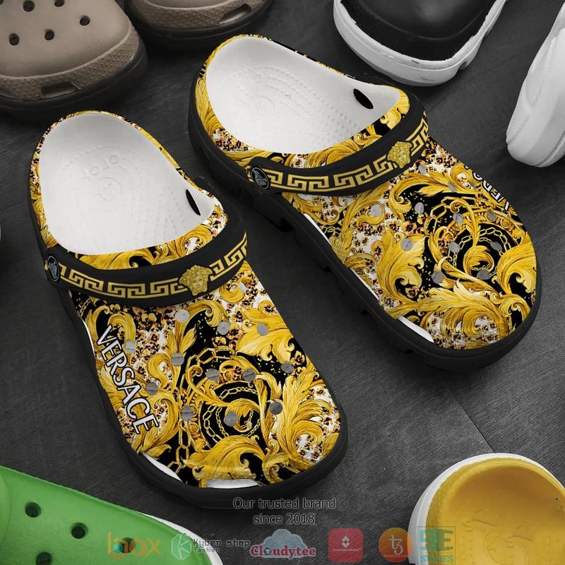Versace Brand Crocs Crocband Clogs Shoes Comfortable For Men Women and Kids