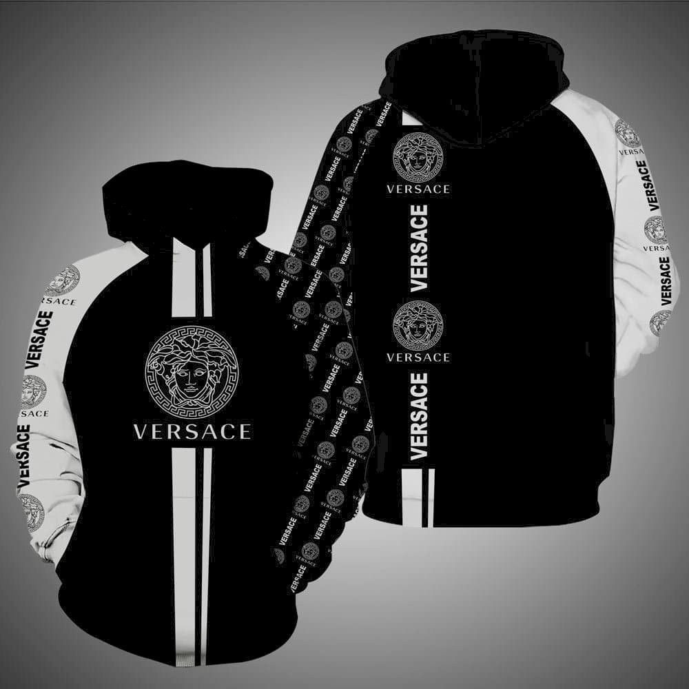 Versace Versace 3D All Over Print Hoodie, Zip Hoodie