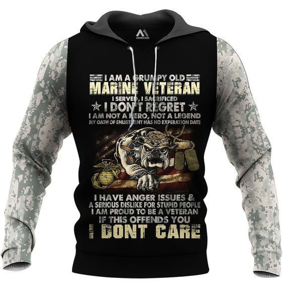 Veteran 3D All Over Print Hoodie, Zip Hoodie