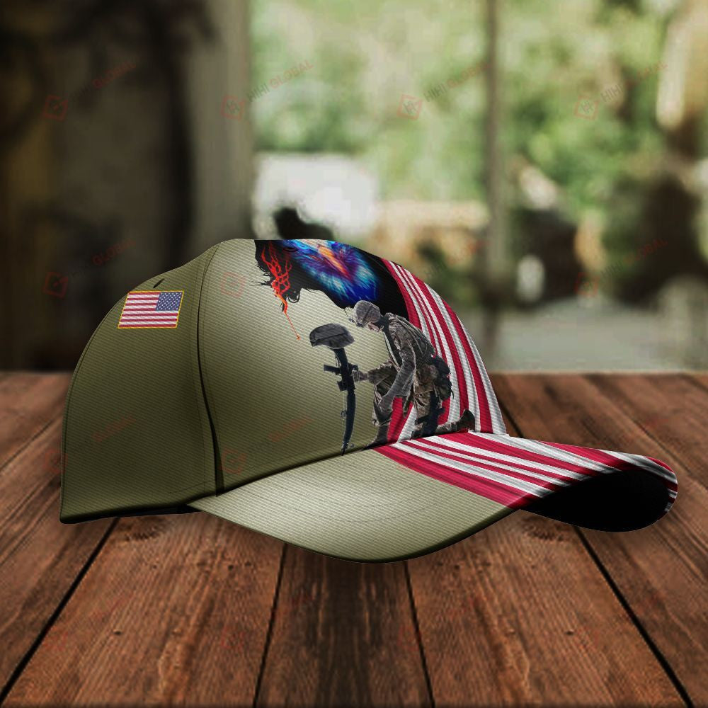 Veteran American Flag Hat Proud US Military I am A Veteran I Believe in God Family Hat Classic Cap Trucker Hats Custom Hats Gifts For Men & Women