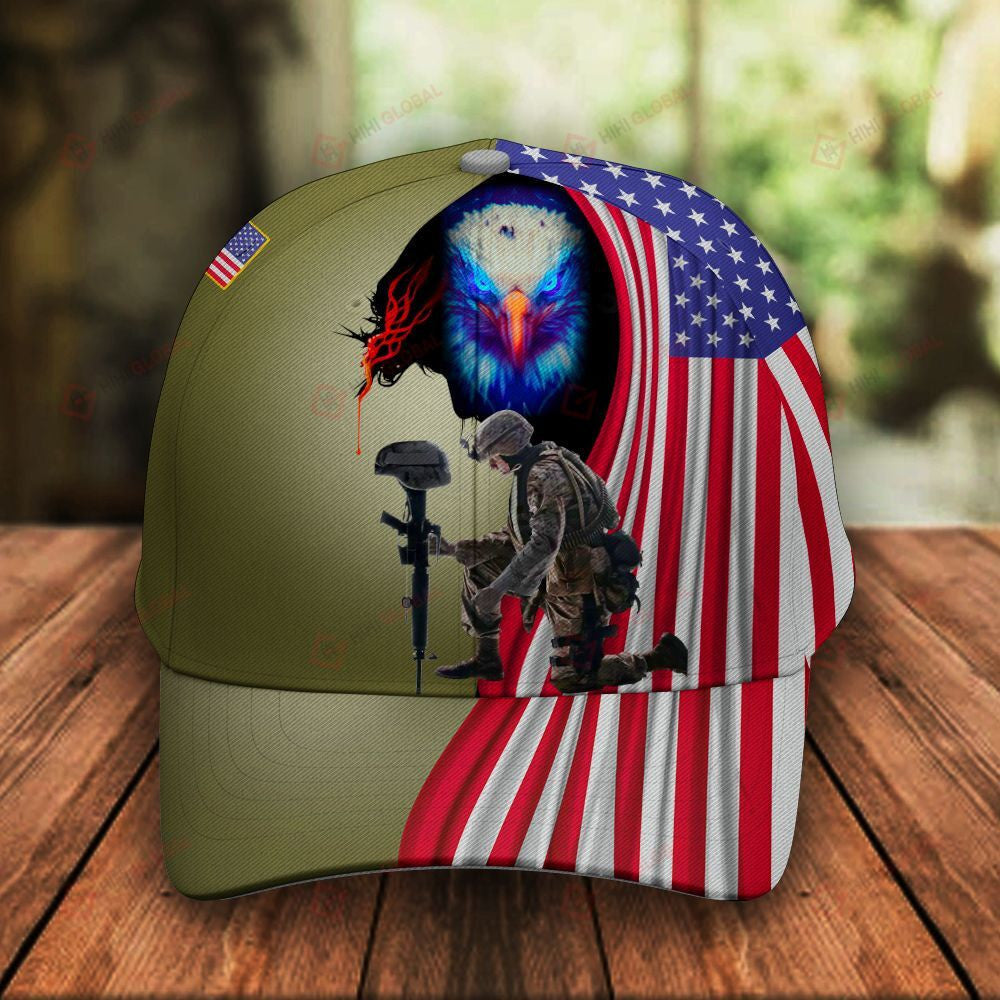 Veteran American Flag Hat Proud US Military I am A Veteran I Believe in God Family Hat Classic Cap Trucker Hats Custom Hats Gifts For Men & Women
