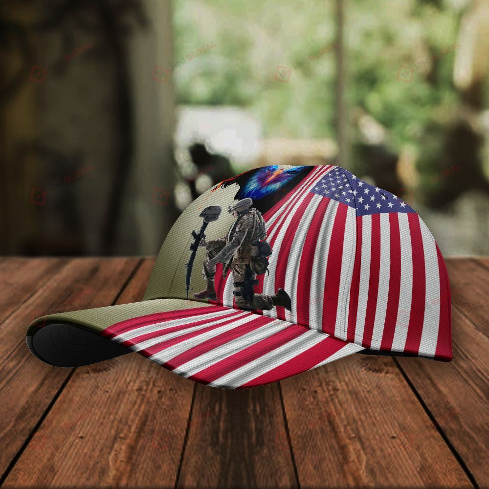 Veteran American Flag Hat Proud US Military I am A Veteran I Believe in God Family Hat Classic Cap Trucker Hats Custom Hats Gifts For Men & Women