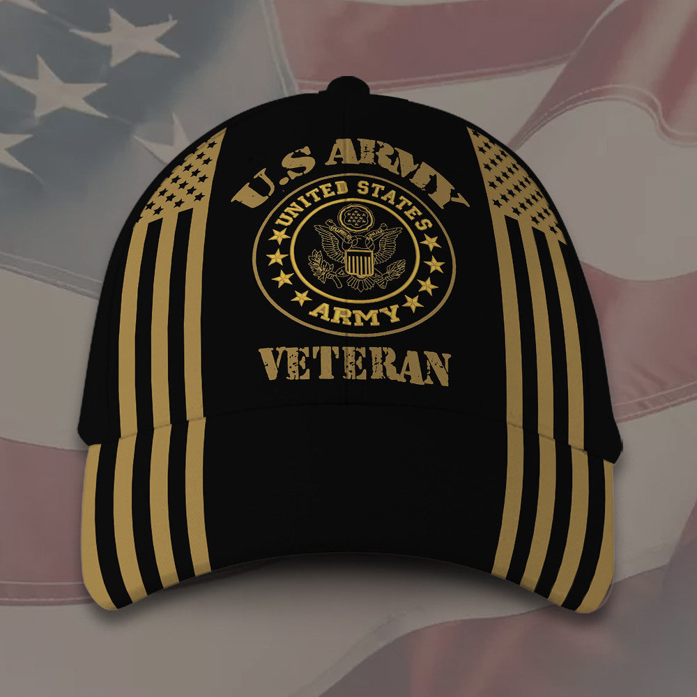 Veteran American Flag Hat Proud US Military US Army Veteran Hat Classic Cap Trucker Hats Custom Hats Gifts For Men & Women