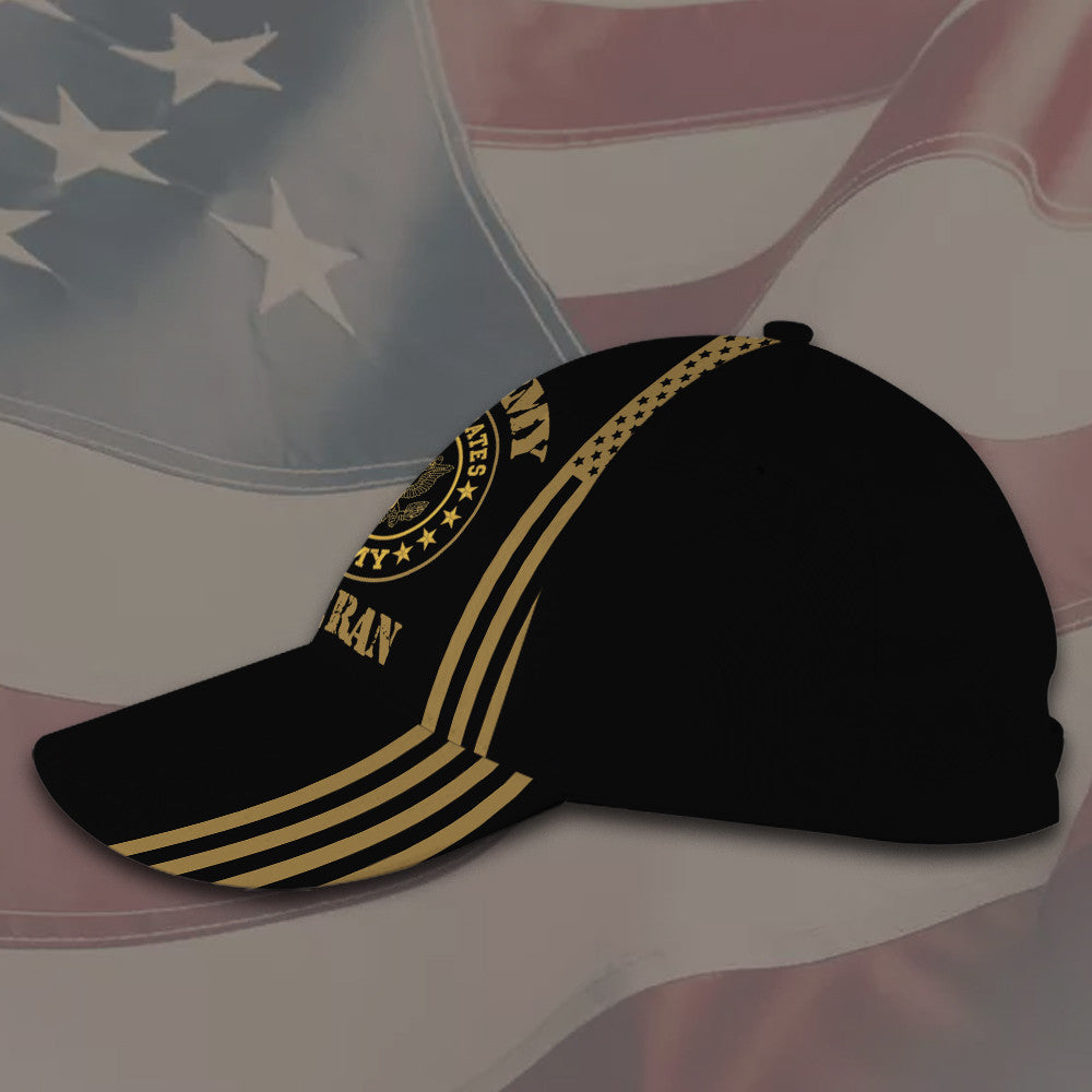 Veteran American Flag Hat Proud US Military US Army Veteran Hat Classic Cap Trucker Hats Custom Hats Gifts For Men & Women