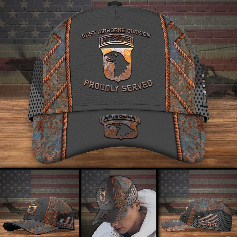 Veteran Cap, 101st Airborne Division Military Veteran Cap, Custom Cap Trucker Hats Custom Hats Gifts For Men & Women