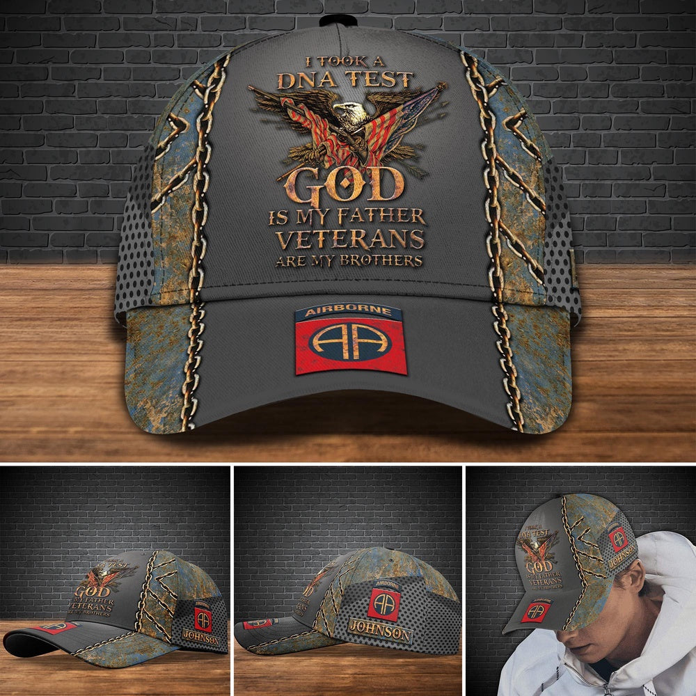 Veteran Cap, 82nd Airborne Military Cap Custom Cap , Gift For Veterans Trucker Hats Custom Hats Gifts For Men & Women