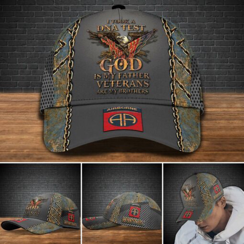 Veteran Cap, 82nd Airborne Military Cap Custom Cap , Gift For Veterans Trucker Hats Custom Hats Gifts For Men & Women