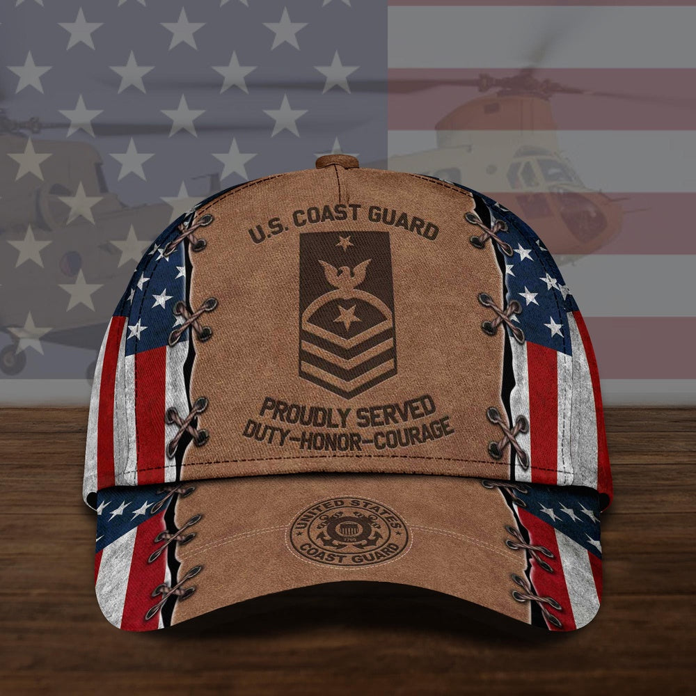 Veteran Cap, Us Coast Guard Military Cap, Gifts For Veteran Custom Veteran Cap All Over Printed Trucker Hats Custom Hats Gifts For Men & Women