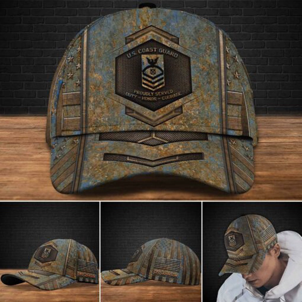 Veteran Cap, US Coast Guard Military Veteran Hat Cap Custom Cap Trucker Hats Custom Hats Gifts For Men & Women