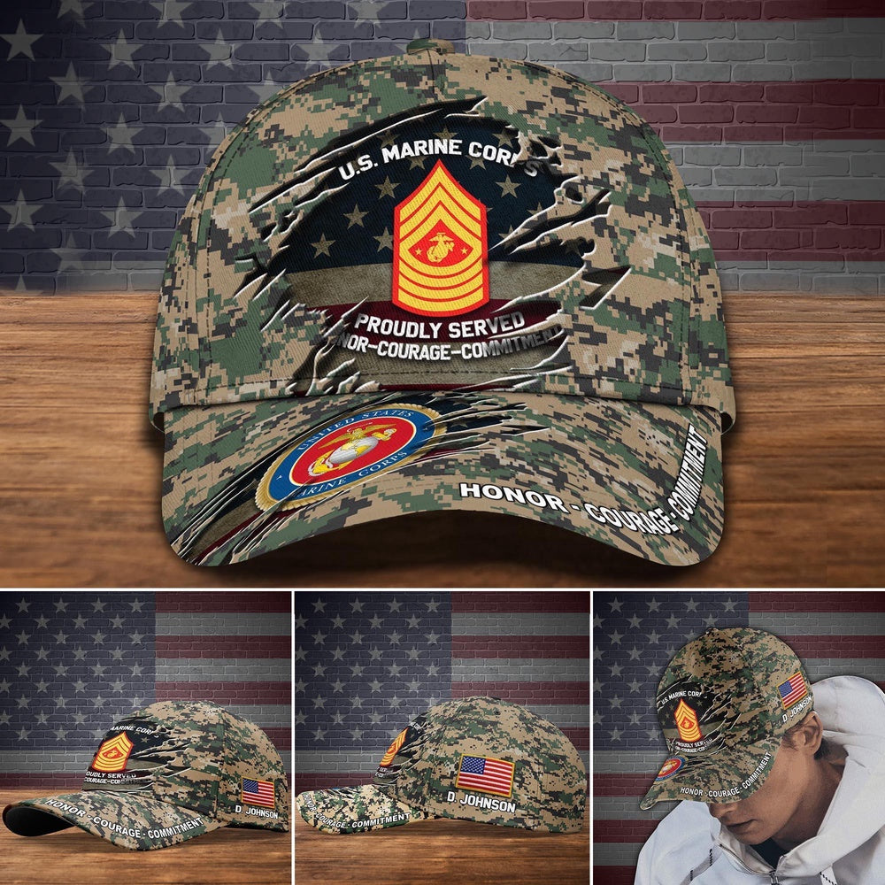 Veteran Cap, Us Marine Corps US Military Hat Cap, Veteran Cap, Custom Cap, Gifts For Him Trucker Hats Custom Hats Gifts For Men & Women