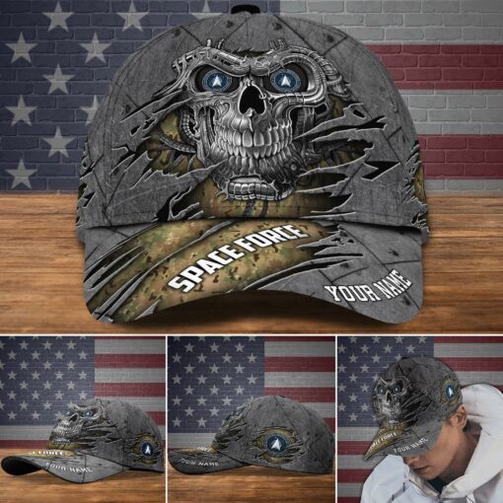 Veteran Cap, Us Space Force Military Veteran Hat Cap, Custom Skull Cap, Gifts For Veteran Trucker Hats Custom Hats Gifts For Men & Women