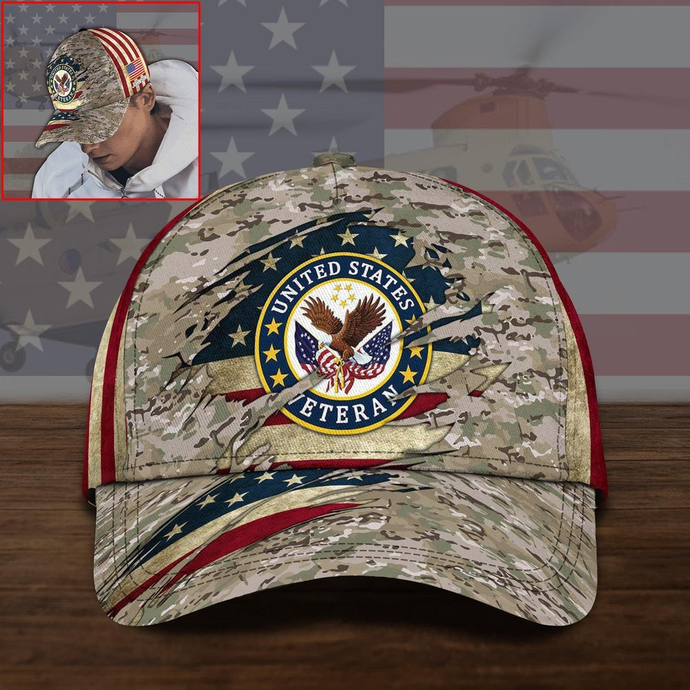 Veteran Cap, US Veteran Cap Custom Name Trucker Hats Custom Hats Gifts For Men & Women