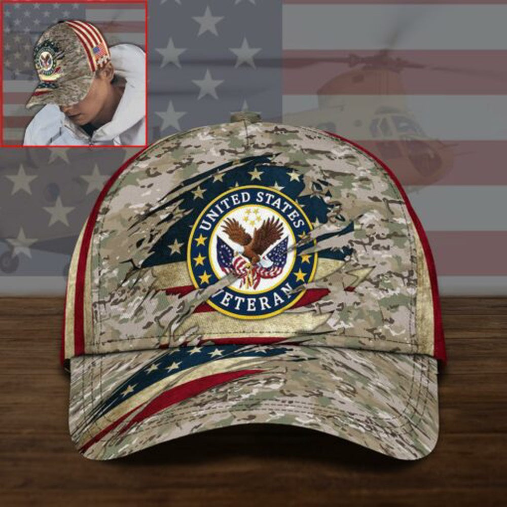 Veteran Cap, US Veteran Cap Custom Name Trucker Hats Custom Hats Gifts For Men & Women