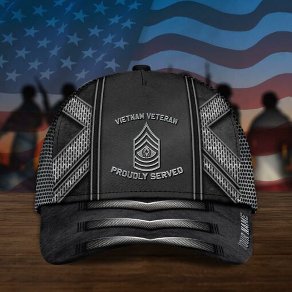 Veteran Cap, Vietnam Veteran Baseball Cap Custom Name Trucker Hats Custom Hats Gifts For Men & Women