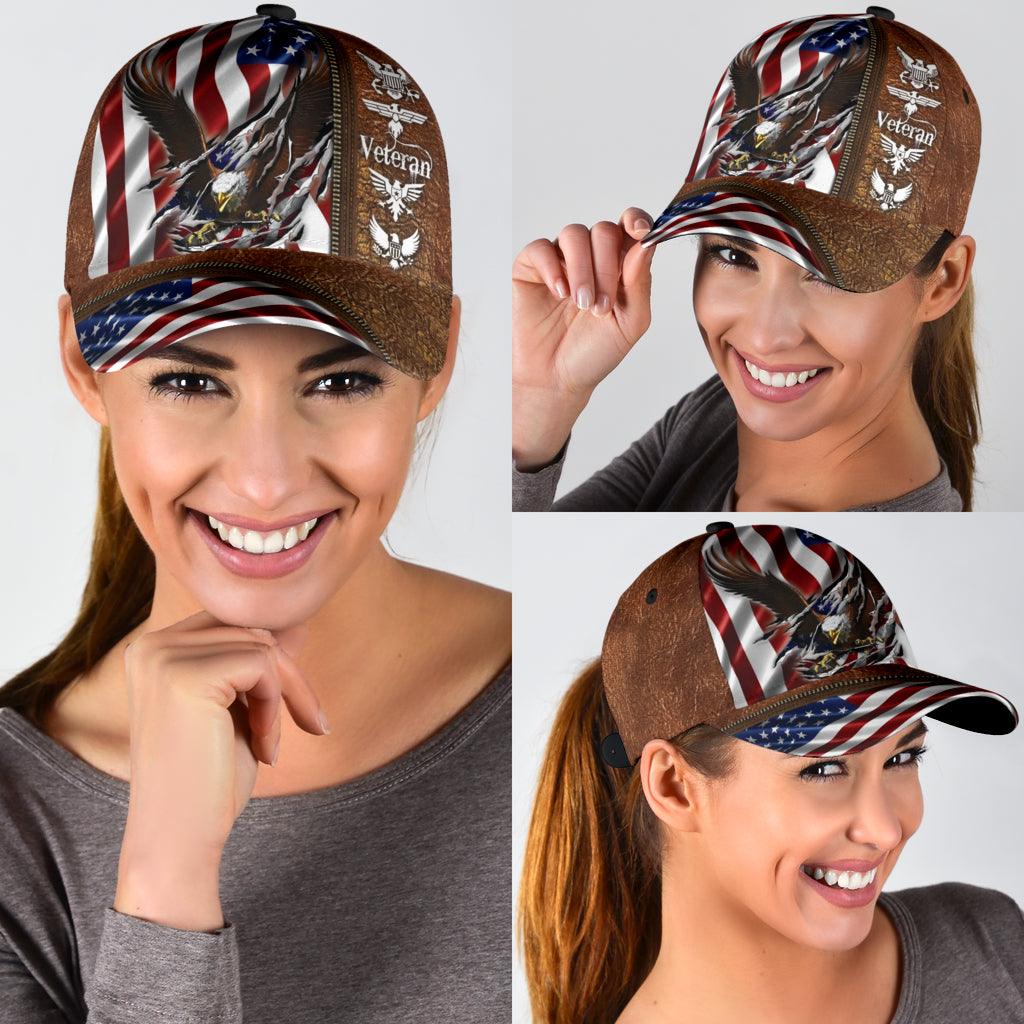 Veteran Classic Cap, Gift for Veteran Trucker Hats Custom Hats Gifts For Men & Women
