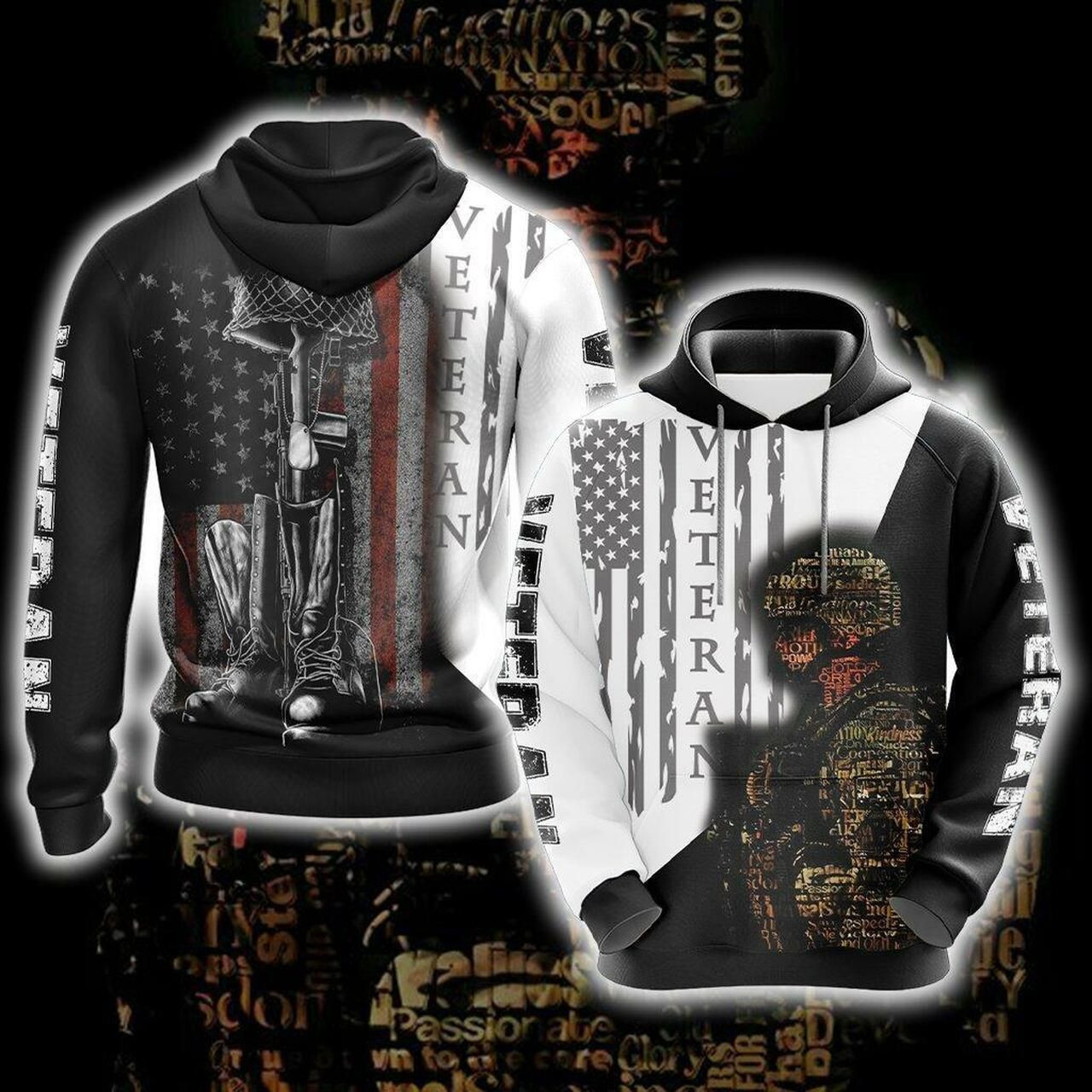 Veteran New Look Unisex 3D All Over Print Hoodie, Zip Hoodie